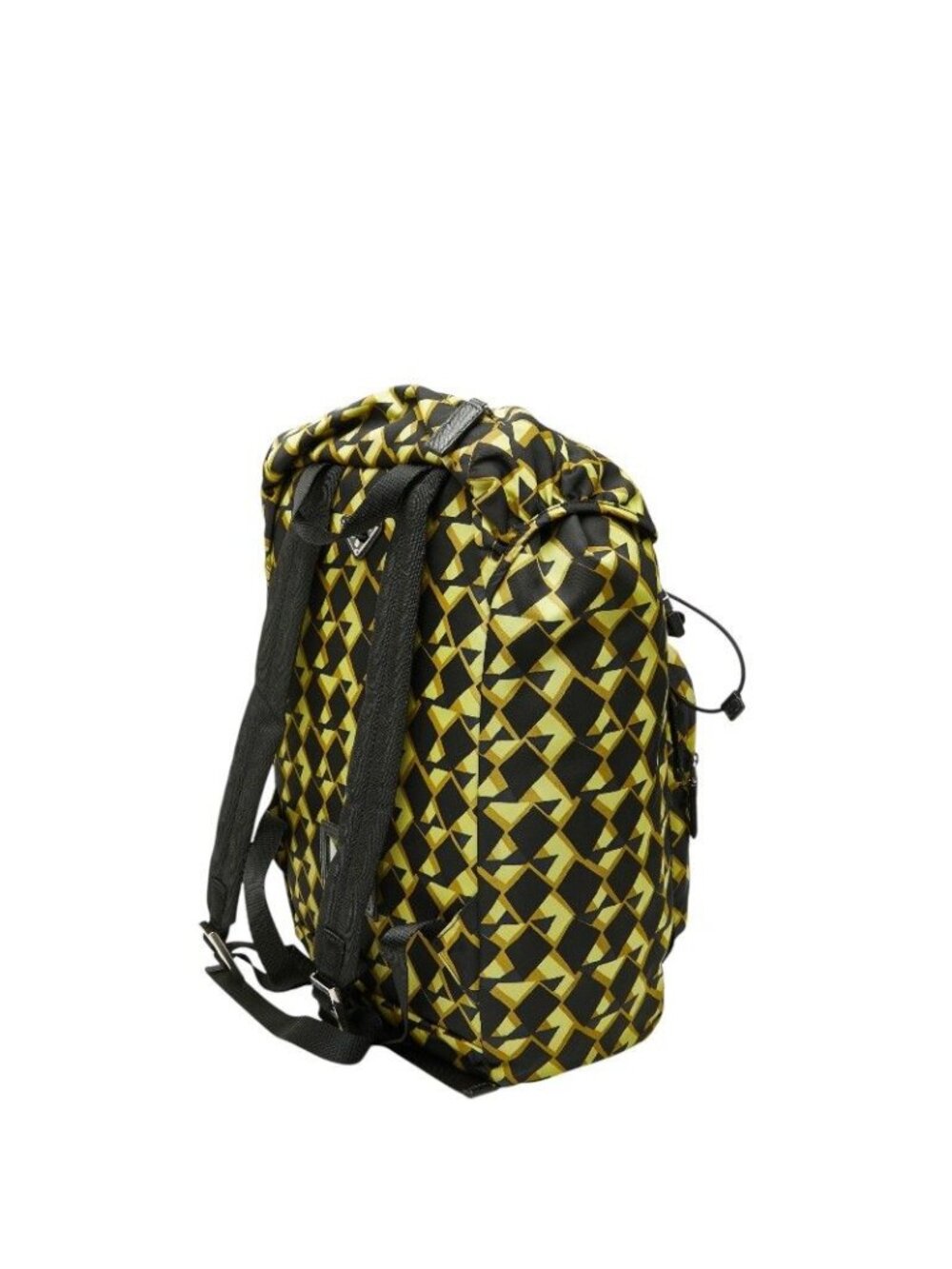 Prada Backpack Black Yellow Green Nylon - Picture 2 of 9